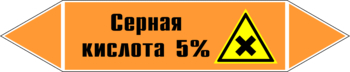 Маркировка трубопровода "серная кислота 5%" (k23, пленка, 358х74 мм)" - Маркировка трубопроводов - Маркировки трубопроводов "КИСЛОТА" - ohrana.inoy.org