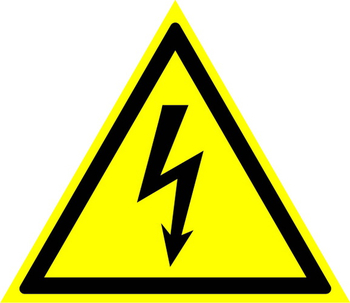 W08 внимание! опасность поражения электрическим током  (пленка, сторона 250 мм) - Знаки безопасности - Предупреждающие знаки - ohrana.inoy.org